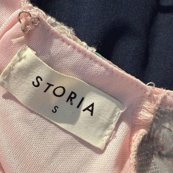 STORIA - Paisley and Floral Embroidered Mini
Dress Sz S - Picture 7 of 8